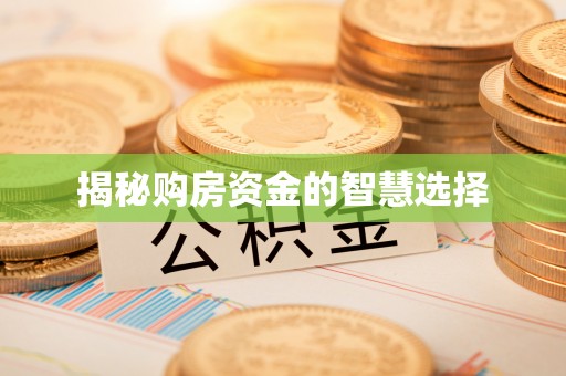 成安揭秘购房资金的智慧选择