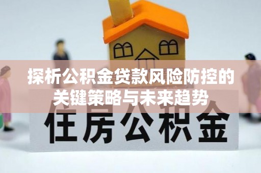 成安探析公积金贷款风险防控的关键策略与未来趋势
